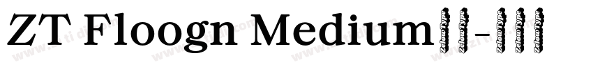 ZT Floogn Medium字体字体转换